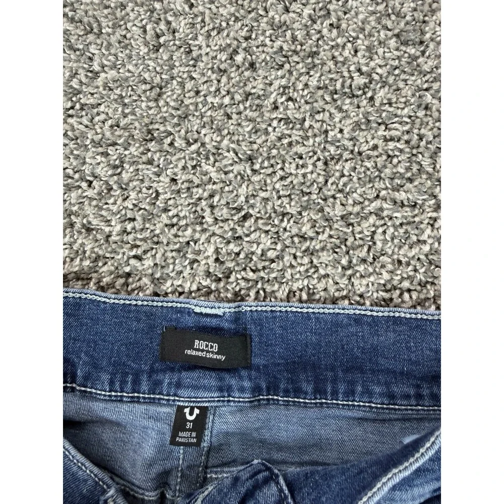 True Religion Rocco Relaxed Skinny Jeans Men's Size 31X27 Blue